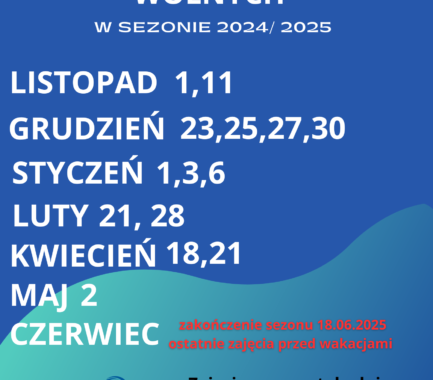 Dni wolne w sezonie 2024/2025